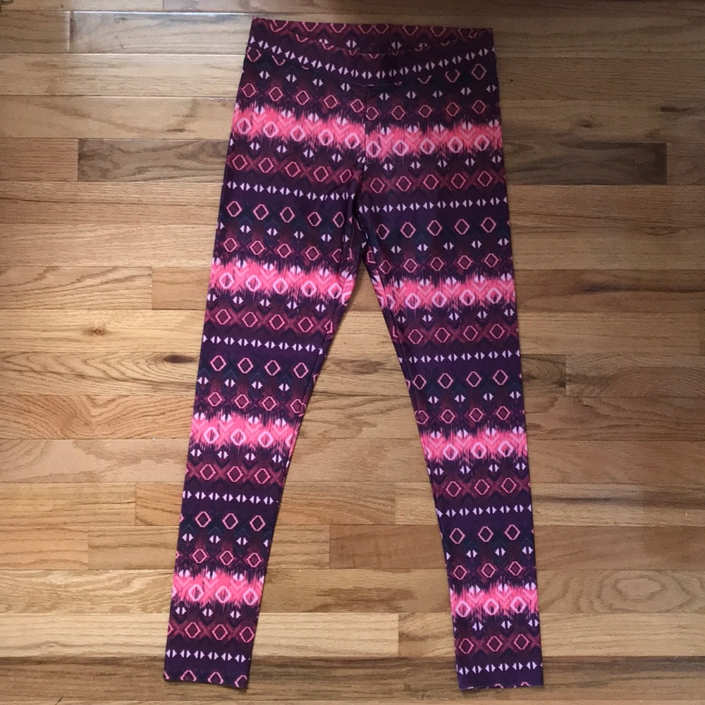 American Eagle Leggings Long (Maroon/Salmon)